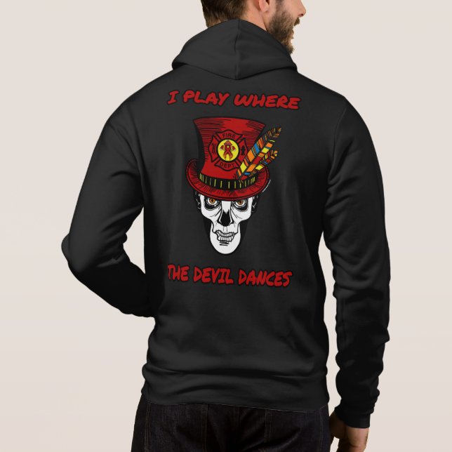 Skull/Hat...Firefighter Hoodie (Back)