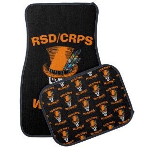 Skull/Hat...RSD/CRPS Car Floor Mat