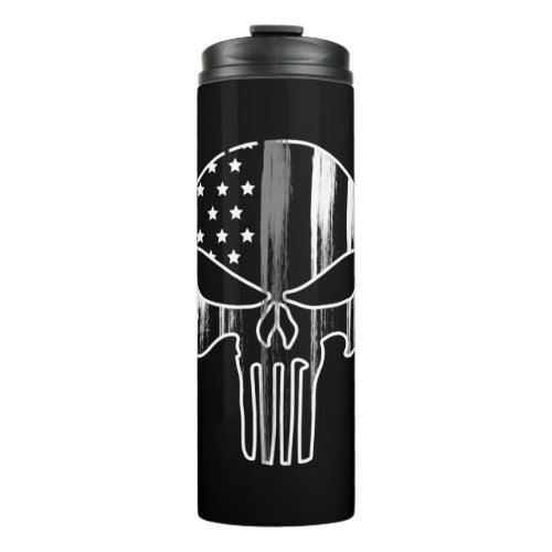 SKULL Head Corrections Officer Flag Thermal Tumble Thermal Tumbler