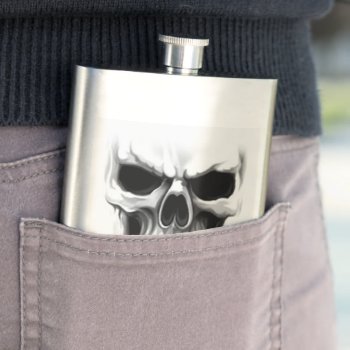 Skull Head Hip Flask by nonstopshop at Zazzle