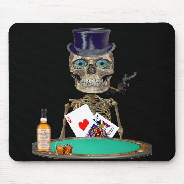 Skull head t-shirts mouse pad (Front)