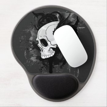 Skull Head With Dragon Graffiti Gel Mouse Pad by nonstopshop at Zazzle