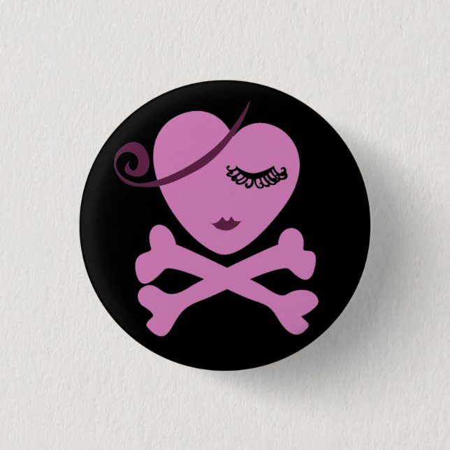 Skull Heart Button (Front)