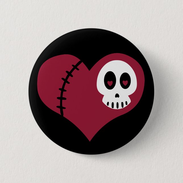 Skull Heart Button (Front)