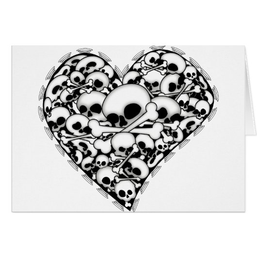 Skull Heart Cards (Front Horizontal)