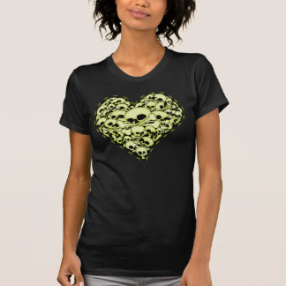 Skull Heart - Green T-Shirt