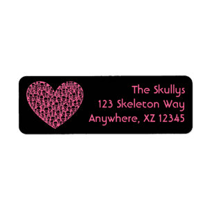 Skull Heart Label