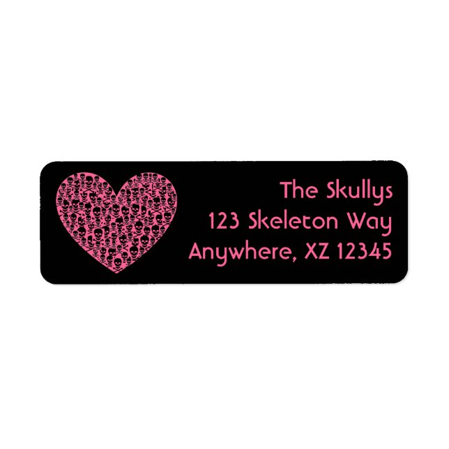 Skull Heart Label (Front)