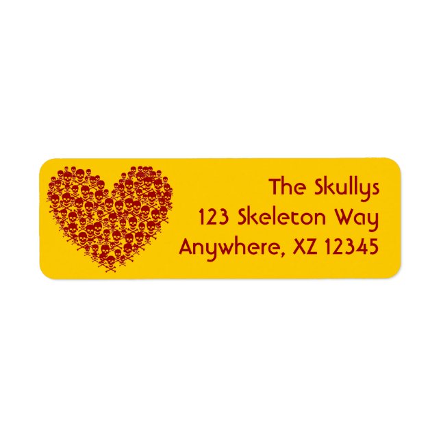 Skull Heart Label (Front)