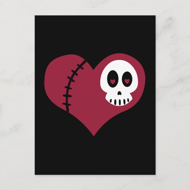 Skull Heart Postcard (Front)