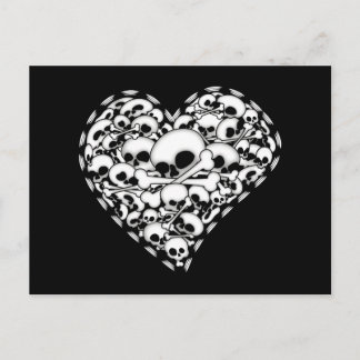 Skull Heart Postcard