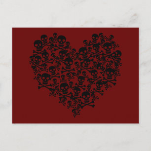 Skull Heart Postcard