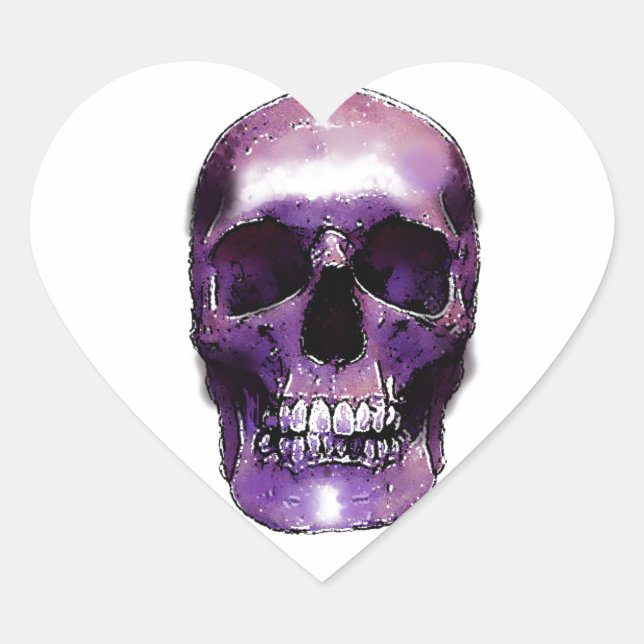 Skull Heart Sticker (Front)