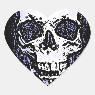 Skull Heart Sticker