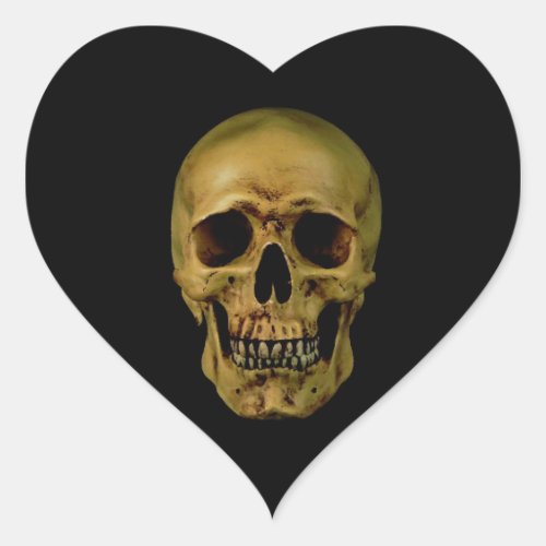 Skull Heart Sticker
