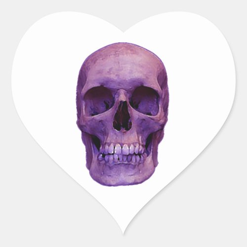 Skull Heart Stickers