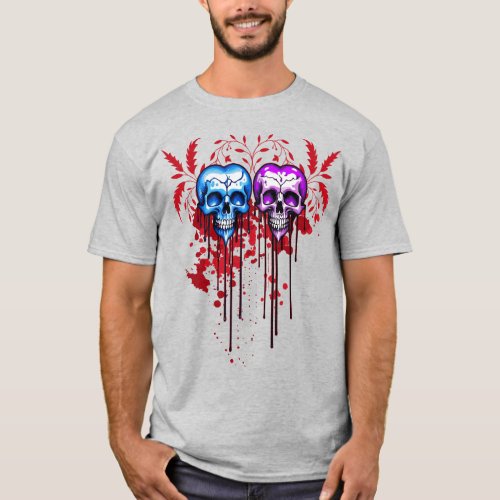 Skull Hearts T_Shirt