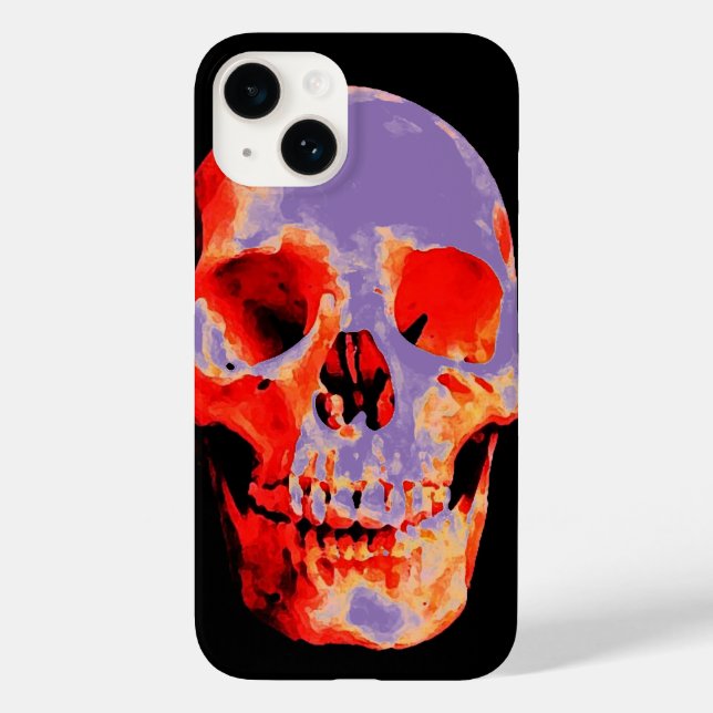 Skull Heavy Metal Rock Fantasy Art Case-Mate iPhone Case (Back)