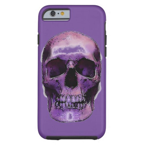 Skull Heavy Metal Rock Fantasy Pop Art Tough iPhone 6 Case