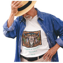 Skull Horns Desert. Harris-Walz. Black