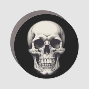 Skull Illustration Car Magnet