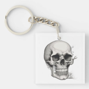 Skull Illustration Keychain