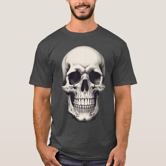 Skull Illustration T-Shirt (Front)