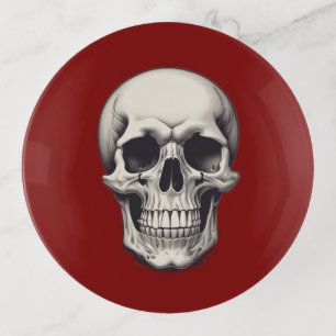 Skull Illustration Trinket Tray