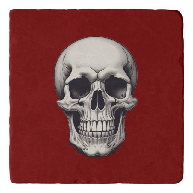 Skull Illustration Trivet (Front)