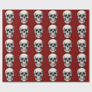 Skull Illustration Wrapping Paper
