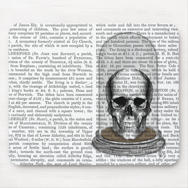 Skull In Bell Jar 2 Mouse Pad (Front)