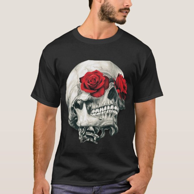 Skull in Bloom T-Shirt (Front)