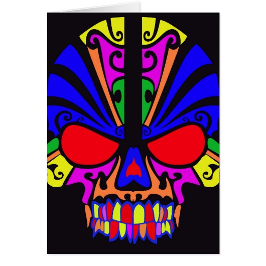 Skull in Color Cards (Front)