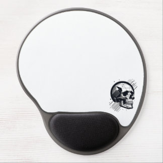 Skull in different styles 33 gel mouse pad