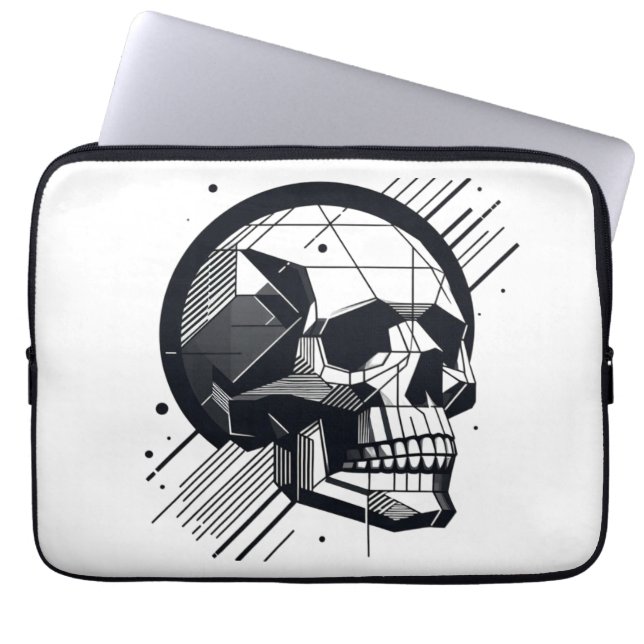 Skull in different styles 38 laptop sleeve (Front)