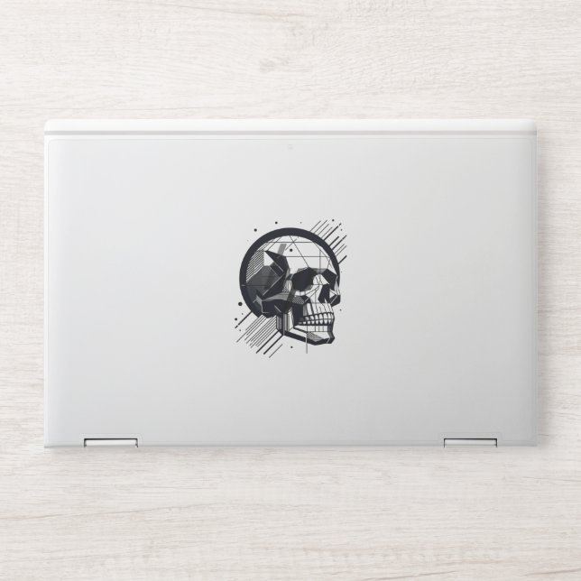 Skull in different styles 40 HP laptop skin (Front)