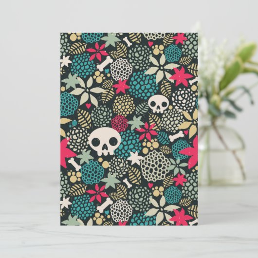 Skull in flowers (Standing Front)