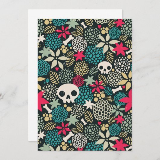 Skull in flowers (Front/Back)