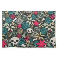 Skull in flowers
