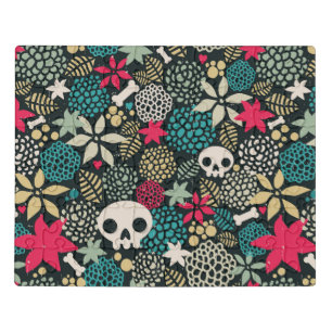 Skull in flowers jigsaw puzzle