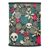 Skull in flowers lamp shade (Left)