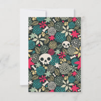 Skull in flowers