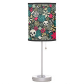 Skull in flowers table lamp (Left)