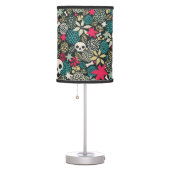Skull in flowers table lamp (Right)