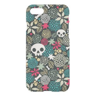 Skull in flowers iPhone SE/8/7 case