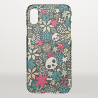 Skull in flowers