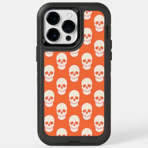 Skull in Pink Orange and Cream OtterBox iPhone 14 Pro Max Case