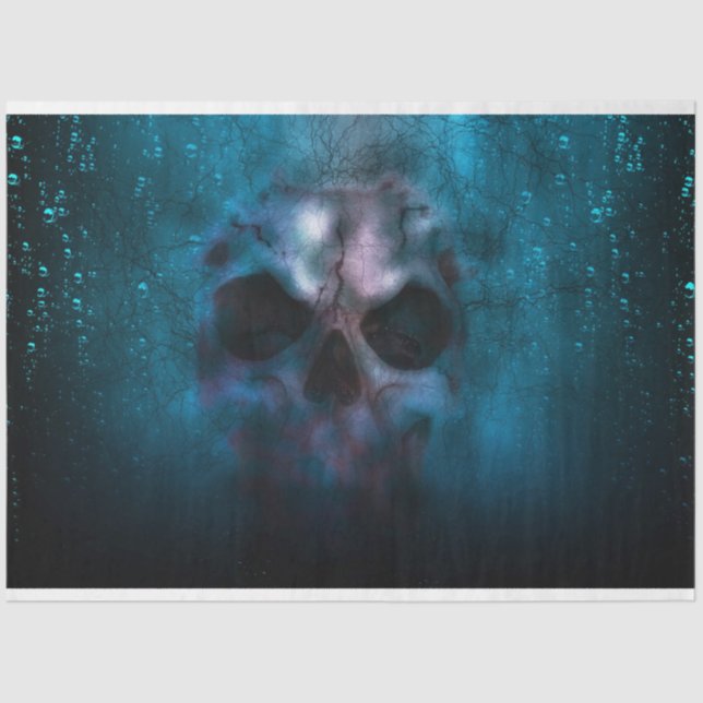 Skull in Space 15 Decoupage Tissue Paper (Front)