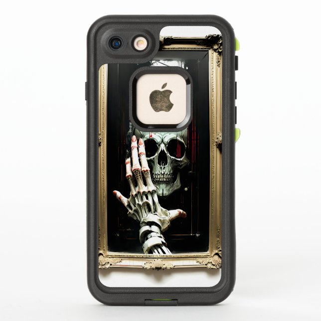Skull in the mirror life proof i-phone case (Back)