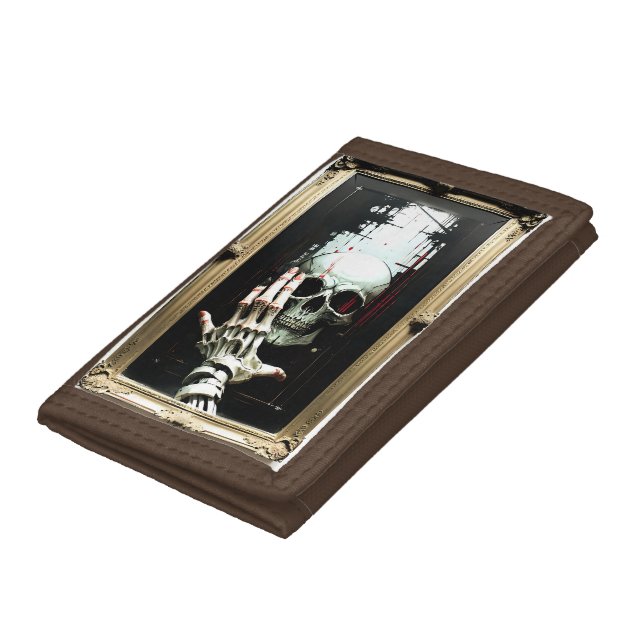 Skull in the mirror trifold wallet (Bottom)